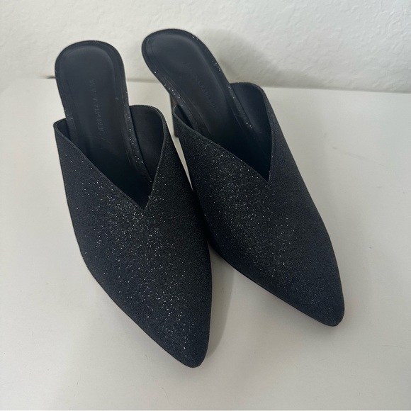 Banana Republic Glitter Mule Pump in Black Size 8.5 - Picture 3 of 12